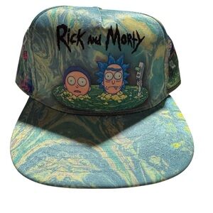 Cartoon Network Rick and Morty Blue and Green Hat